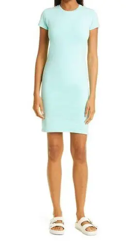 NEW Size XS Body Con ATM Anthony Thomas Melillo Aqua Surf Jersey Tee Dress Tight