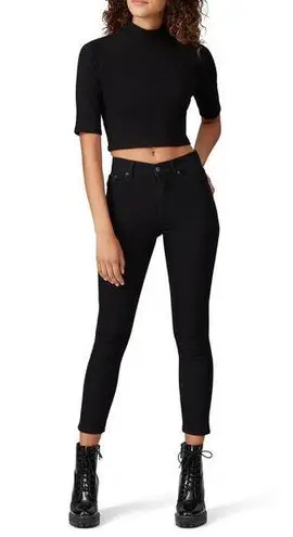 Reformation  Black Button Fly Serena High Waist Skinny Jeans size 29