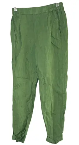 United Colors Of Benetton United colors of Benetton green linen pants joggers women's XS summer casual