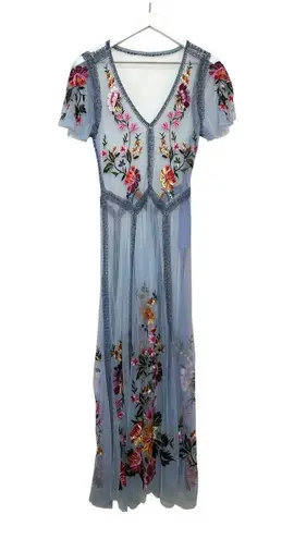 Sundance Garden Soirée Embroidered Dress Maxi Dress Size SP