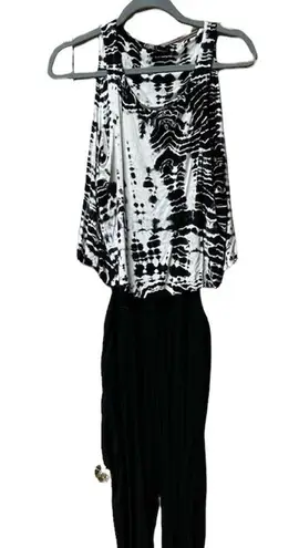 Gypsy 05 Women's Tie Dye Jersey Romper Jumpsuit long pants one piece Sz S