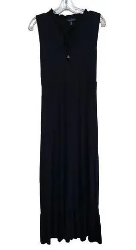 Cynthia Rowley  Black Sleeveless Maxi Belted  Dress Sz Small NWT