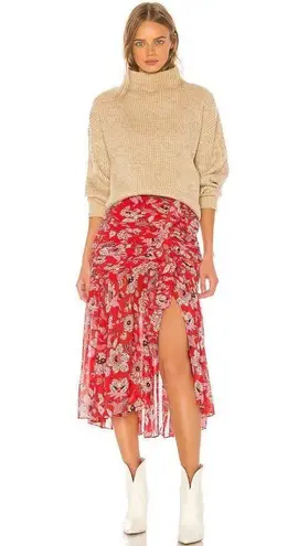 Cinq à Sept 💕CINQ A SEPT💕 Midi Kathleen Skirt ~ Venetian Red