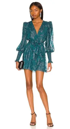 House of Harlow 1960 x REVOLVE Sumner Mini Dress in Deep Teal Green Size XS