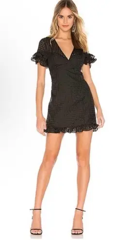 BCBGeneration NWT Revolve ×  Black Fit and Flare Ruffle Mini Dress