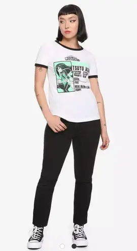 Profile NWT My Hero Academia Froppy Girls Ringer T-Shirt