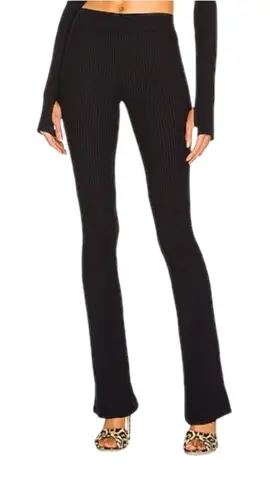 Helmut Lang • ribbed black flare leggings sz XS