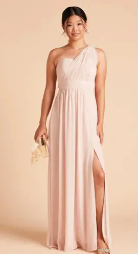 Birdy Grey NWT  Grace Chiffon Pale Blush Pink Convertible Bridesmaid Dress