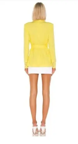 L'Academie Revolve L’academie Yellow Tie Waist The Maggy Blazer Sz.S NWT