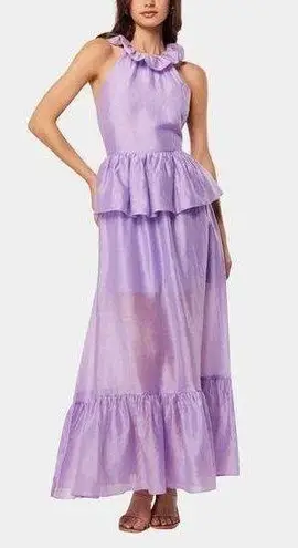 Elliatt NWT Purity Peplum Maxi Dress in Lilac Purple Size Small