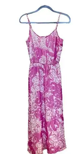 Lilly Pulitzer  Deanna Maxi Dress Va Va Voom Wanderlust Pink Size XS