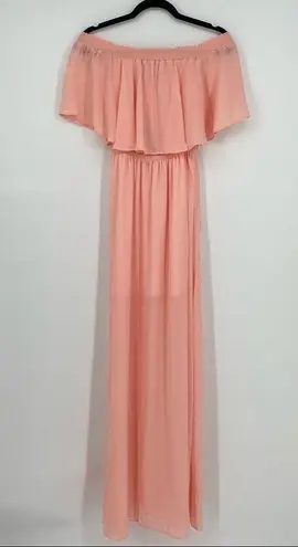 Show Me Your Mumu NWT  Frosty Pink Hacienda Maxi Dress NWT Small off shoulder