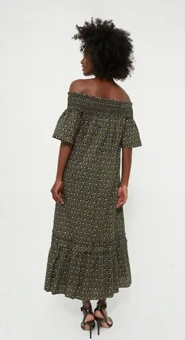 Tuckernuck NWT Hyacinth House Capri Midi in Black Floral Off Shoulder Dress M