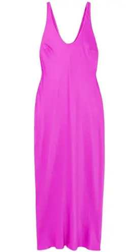 L'Agence New  Akiya Satin Slip Midi Dress Size S