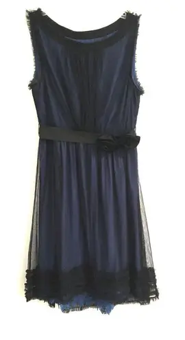 Moulinette Soeurs Anthropologie sheer overlay dress S