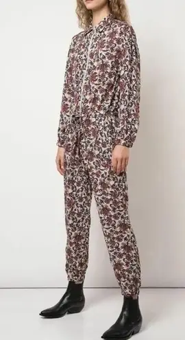 Robert Rodriguez Women's Taylor Floral Cropped Floral Shirt Jumpsuit Size 4