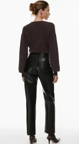 Wilfred Aritzia  The Melina High Waist Straight Leg Faux Leather Pants Size 6