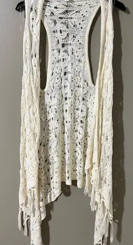 Say What? Say What? Cream Asymmetrical Tank Top