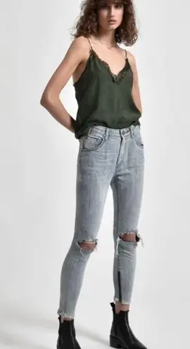 One Teaspoon  x Revolve ROCKY‎ FREEBIRDS HIGH WAIST SKINNY JEANS s/28 NWT