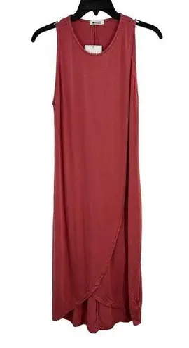 LA Made Elba Dress in Sunblush Sleeveless Tulip Hem Small New