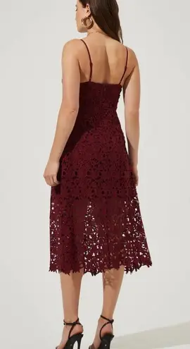 ASTR - lace A line midi dress