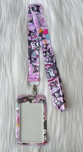 Kuromi lanyard with Id/ card holder Purple