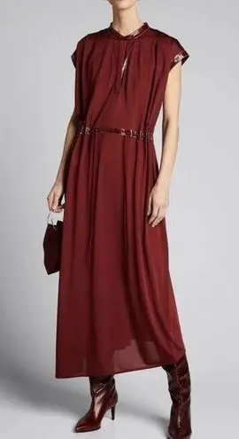 Sies Marjan  Cap-Sleeve Jersey Midi Dress