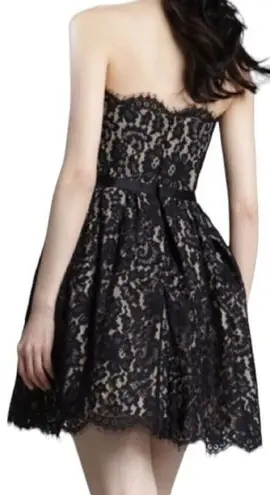 Neiman Marcus Target Robert Rodriguez Lace Strapless Party Cocktail Black Dress
