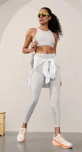 Athleta  LP Ultimate Stash Mesh 7/8 Tight Quartz Large Petite