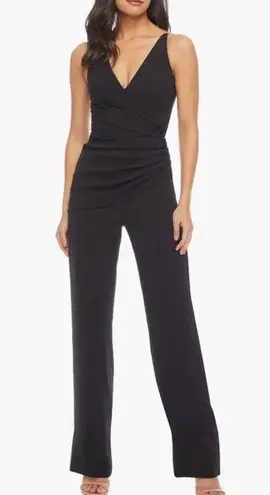 Dress the Population Sam Ruched Jumpsuit in Black M