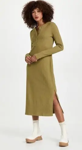 Sweaty Betty  Henley Midi Dress in Green XS