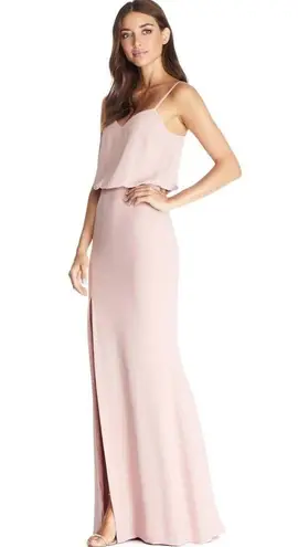 Dress the Population  Gracelyn High Waist Maxi Dress Gown Blush Pink Large L