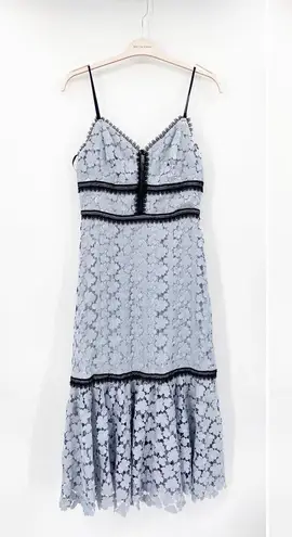 Jill Jill Stuart Blue Lace Elle Sleeveless Dress Size 8
