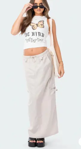 Edikted Cargo Maxi Skirt 