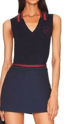 We Wore What NEW Women’s Size Medium Navy Blue Tennis V-Neck Polo Tank Top