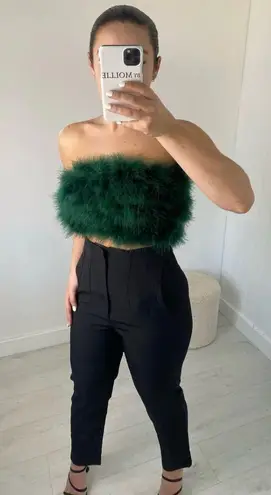 By Mollie Feather Bust Bandeau Crop Top