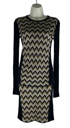 Polo Rag & Bone Elaine Zig Zag Sweater Skirt Matching Set Size XS