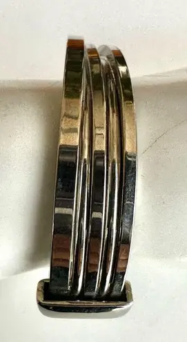 Lia Sophia silver tone open cuff bracelet