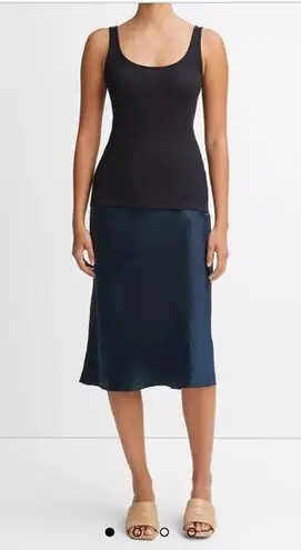 Vince Scoop Neck Tank - Black - L