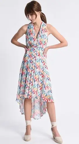 Molly Bracken Parasol Umbrella Printed High Low Midi Dress Size Small