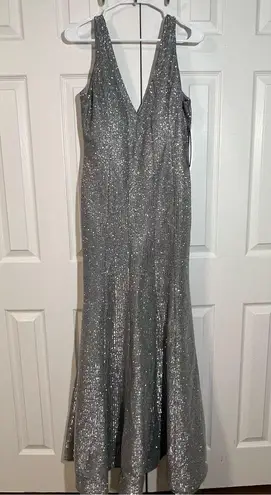 Sequin Hearts  are metallic gown dress size 7