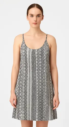 Bishop and Young Tribal Print Sleeveless Mini Dress - Size Small, Black & White