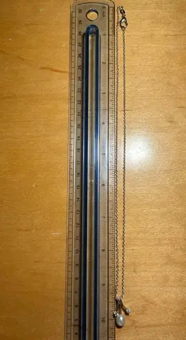 Pearl & CZ Silver Tone Necklace