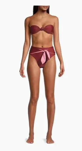 Veronica Beard , Azoia Tie-Front Bikini Set, Siza Large, $336