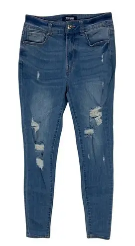 Wax Jean Wax Jeans Stretch Light Wash Distressed Denim Skinny Leg