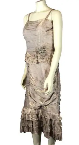 Nina Nischelle Mother of the Bride Formal Dress size 12 Gold