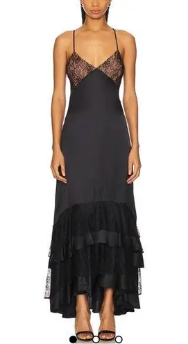 Cami NYC silk Seville Dress in Black Black Lace Evening Dress NEW