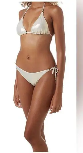 Melissa Odabash Key West Triangle Bikini Set, Size 4, Gold, $258 Gold