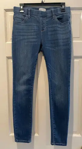 Cello  Jeans Mid Rise Skinny Easy Pull On Jeggings Blue Denim Size Medium