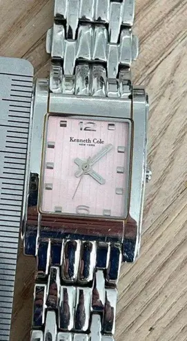 Kenneth Cole New York Ladies Watch Pink Dial Stainless Bracelet and Hands